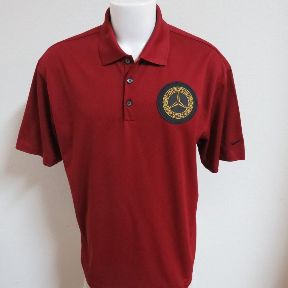 Sz L-2XL Red Nike Dri-Fit Men's #04T Polo Shirt